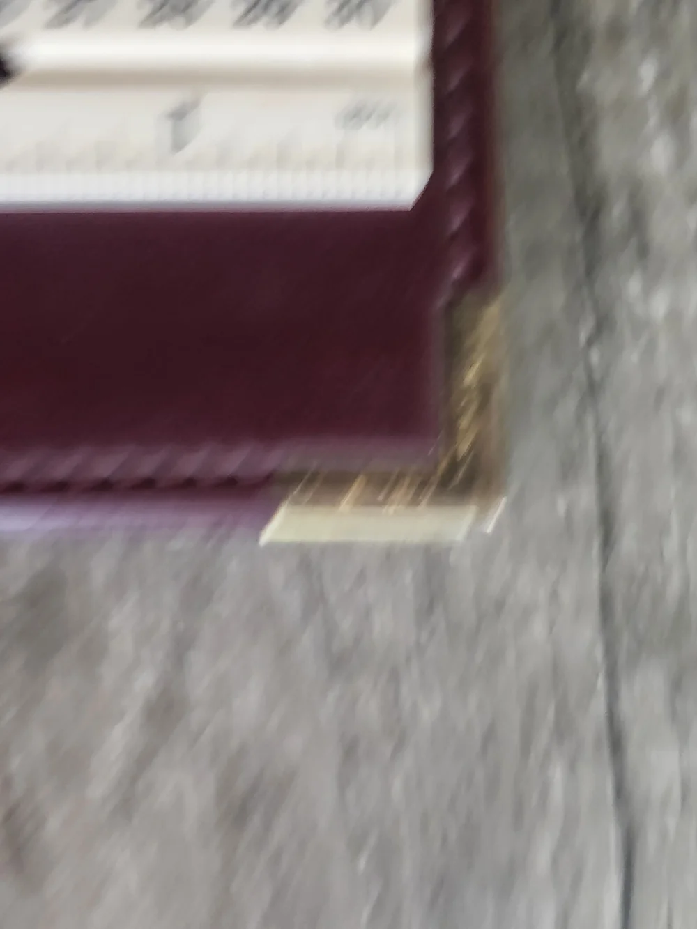 Men's Laptop Folio in Burgundy Faux Leather